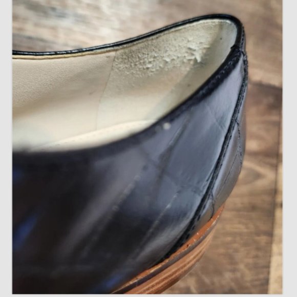 Cole Haan Grand Series 360 Oxford Croc Embossed Leather Shoes - Picture 15 of 16